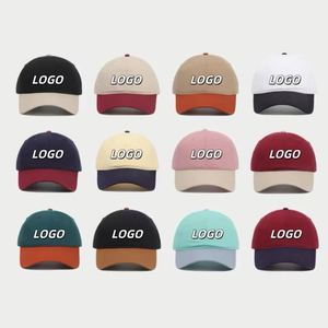 Casquette de baseball en sergé de coton lavé, douce, bicolore, à 6 panneaux, pour la vente en gros - Product Image 4