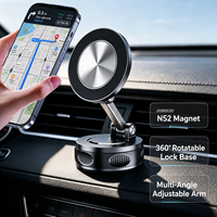 Support magnétique pour téléphone de voiture N52 |   Gel lavable sans résidus |   2 Angles Réglables |   Tableau de bord et pare-brise