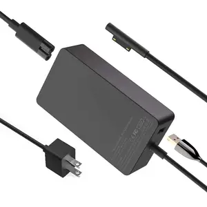 Adaptor pengisi daya catu daya, 45W 65W 102W AC DC untuk Microsoft Surface Pro 8 7 6 5 4 3 permukaan buku 1 2 adaptor pengisi daya Laptop