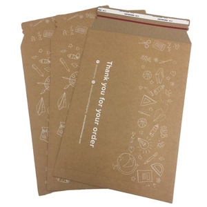Recycled Printed Custom Logo Brown Cardboard Kraft Paper <strong>Envelopes</strong> Packing Bag Rigid Mailer <strong>Envelope</strong> - Product Image 2