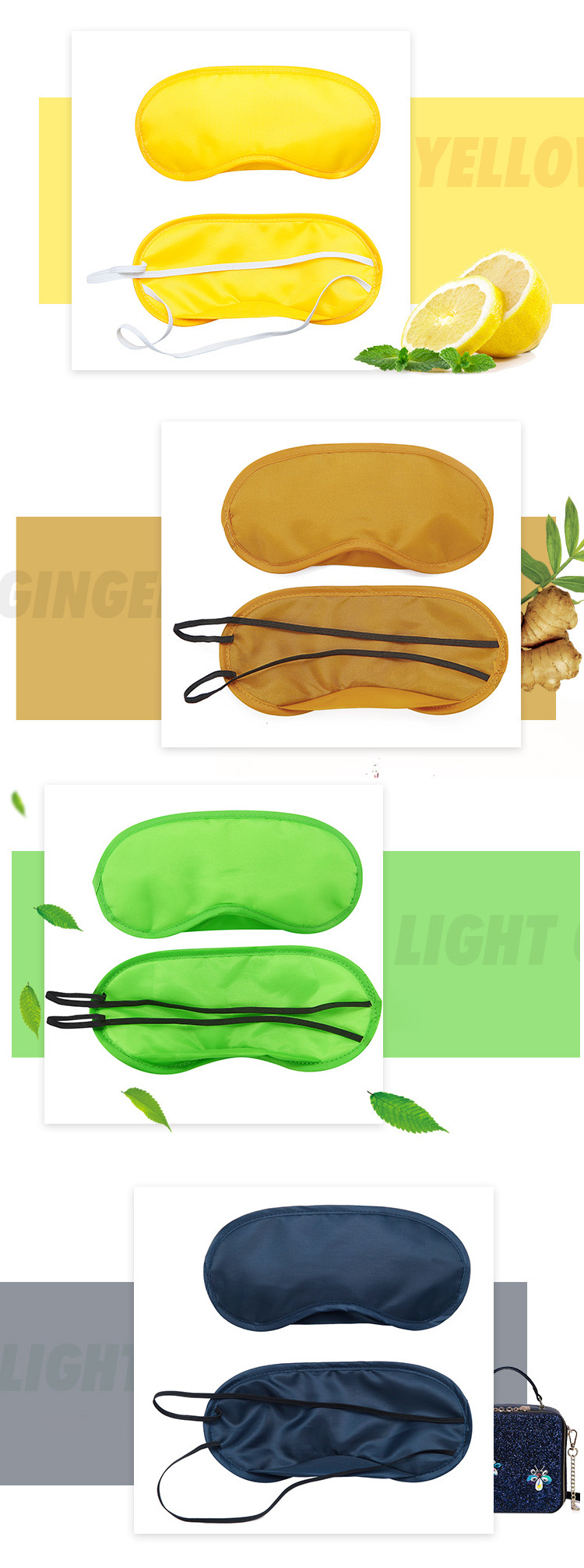 cheap wholesale private label light blocking cotton travel night sleeping eye mask