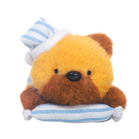 Peluche Otter Orange Amusante – Coussin Doux et Cuddly en Polyester (31cm-50cm) – Cadeau d'Anniversaire Idéal