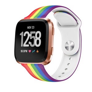 Correa de Silicona para Fitbit <span class=keywords><strong>Versa</strong></span> 2/<span class=keywords><strong>Versa</strong></span> <span class=keywords><strong>Lite</strong></span>, Banda de Silicona Impresa de 22 mm para Reloj Inteligente - Product Image 4