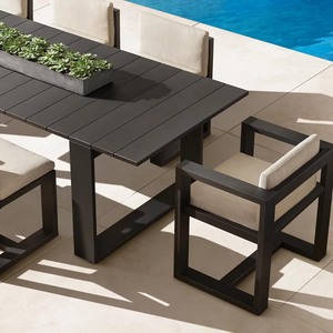 Hiện đại nhôm ngoài trời ăn uống đồ nội thất đặt bên ngoài bộ đồ nội thất <span class=keywords><strong>Patio</strong></span> ăn uống đặt đồ gỗ ngoài trời - Product Image 1