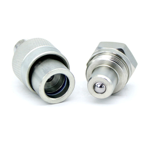 Connecteur <span class=keywords><strong>hydraulique</strong></span> rapide de type vis en acier au carbone, norme ISO14540, 1/4 pouce, certifié - Product Image 2
