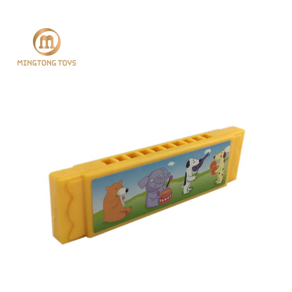 Wholesale kids educational plastic music toy mini harmonica