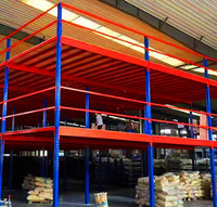 Plateforme de Mezzanine pour l'Optimisation de l'Espace Vertical, Mezzanine Industrielle Personnalisée pour Entrepôt, Étagère en Acier Laminé à Froid Haute Densité