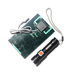 Panneau de charge solaire avec lampe torche USB 2W 5V, lumière LED, solution d'alimentation portable pour l'extérieur - Product Image 3