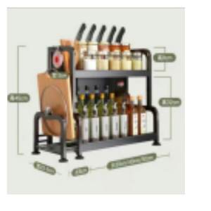 ชั้นวางของในครัวเพื่อการจัดระเบียบอย่างมีประสิทธิภาพและเข้าถึงง่าย 36906-163/164/165/166/167/168/169 - Product Image 6