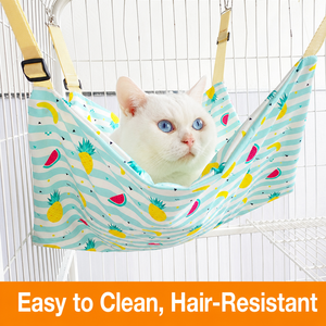 <span class=keywords><strong>Hamaca</strong></span> Colgante Ajustable para Gatos, Cama Lavable para Mascotas con Tela Suave y Correas con Hebillas para Gatos <span class=keywords><strong>de</strong></span> Interior y Perros Pequeños - Product Image 2