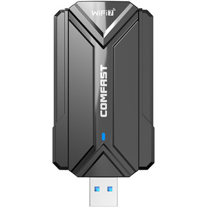 COMFAST Plug-and-Play WiFi 7 Adaptador USB Tarjeta de red inalámbrica de velocidad tribanda ultrarrápida de 6500Mbps con <span class=keywords><strong>WPA3</strong></span> Seguridad de la red de la tarjeta - Product Image 5