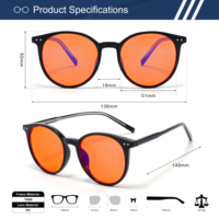 Combo ultime de biohacking : Lunettes de jeu haute performance à contraste élevé, Lunettes de sommeil orange, Lunettes anti-lumière bleue pour la performance et le repos