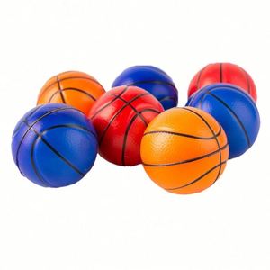 Ballon anti-stress en forme de ballon de basket en mousse PU avec impression de logo personnalisé, jouet promotionnel pour le sport - Product Image 5