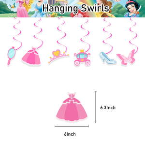 Conjuntos de Decoración para Fiesta de Cumpleaños con Temática de las Princesas <span class=keywords><strong>Aurora</strong></span>, Ariel y Bella, Adorno para Pastel, Pancarta, Globos de Látex para Suministros de Fiesta - Product Image 6