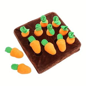 Jouet en peluche pour chien : Carotte à tirer avec couineur intégré, durable, pour la dentition, divertissant et anti-stress - Product Image 3