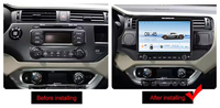 Radio Android para Auto 2 Din con Car-play para KIA RIO 2011-2015, Unidad Principal Estéreo de 10 Pulgadas, Navegación, Multimedia, Reproductor Android para Auto