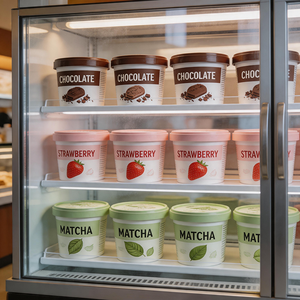 High Quality Biodegradable <b>Disposable</b> Custom Paper Ice Cream <b>Cup</b> Tubs For Ice Cream Gelato StandsTakeaway Packaging - Product Image 1