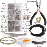 Perlengkapan Perhiasan Lapis Emas 18K, Klip, Gesper Lobster, Cincin Terbuka, Pengait Anting, Aksesoris Perhiasan DIY 10mm