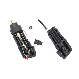 Encendedor de cigarrillos negro de 12/24V para coche, enchufe macho, adaptador de corriente auxiliar para vehículo, enchufe ABS, conector de CC con luz Led roja - Product Image 3