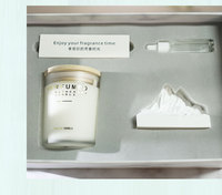 Coffret Cadeau Bougie Parfumée Montagne – Ensemble Aromathérapie Premium pour Chambre – Décoration Parfumée – Diffuseur de Luxe – Souvenir
