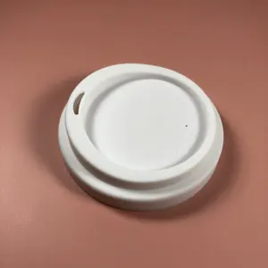 ऑस्ट्रेलिया में सबसे सिलिकॉन कप कवर सफेद 9cm OEM चाँद आकार सिलिकॉन कप ढक्कन कवर