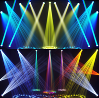 Projecteur LED à tête mobile 380W Prism King Beam DMX512, étanche IP65, 19 canaux, 540° Pan/Tilt, lumière du jour 6000K, IRC 80, éclairage de scène extérieur