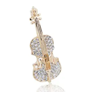 Wholesale fashion personalized cartoon dripping oil violin Lapel brooch pin