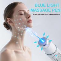 Appareil de traitement de l'acné par luminothérapie LED bleue, stylo de massage pour le soin de la peau, outil de beauté pour le visage