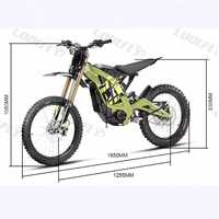 Moto tout-terrain électrique Light Bee X, batterie lithium 60V, moteur à moyeu avant, pneus de 18 pouces, vitesse maximale de 75 km/h, 8000W, autonomie de 100 km