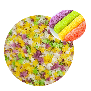เกล็ดขนมปังแพนโกะหลากสีเกล็ดขนมปังแพนโกะสีเหลืองม่วงผสมสีขาว - Product Image 1