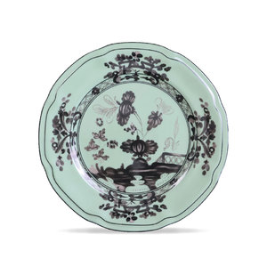 Bone China Plant Eco-Friendly Durable <b>Wedding</b> Dinnerware Set Light Green Black Gold Colors Customizable Logo/<b>Packing</b> Multiple - Product Image 2