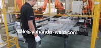 Nouvelle table de soudage flexible 3D YAHANDA avec grille de positionnement de précision D16 D28 pour la fabrication de remorques et de semi-remorques