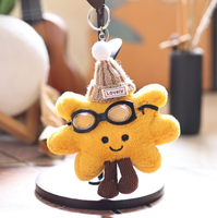 Adorable porte-clés pendentif en peluche étoile jaune pour sac à dos, jouet promotionnel, jouet économique pour machine à griffes