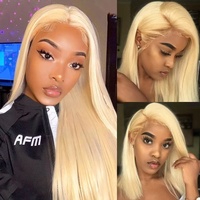 Perruque Cency Straight en Cheveux Humains Vierges à 100 %, Longue, avec Dentelle Frontale Non-Adhésive pour Femme, avec Emballage Personnalisé
