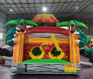 Công viên giải trí ngoài trời công viên Trampoline PVC thiết bị trượt núi lửa bơm hơi phun trào trở ngại cuộc đua trong Nhà trò chơi trẻ em - Product Image 4