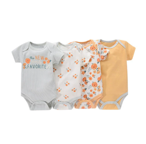 Body Estivo a Maniche Corte in Cotone per Neonati, Prezzo all'Ingrosso, Set di 3 Pezzi per Bambini 0-1 Anno - Product Image 6