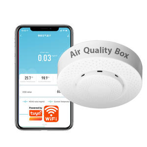 TY-AIR สมาร์ททูยา WIFI Airbox CO2 เครื่องตรวจจับฟอร์มาลดีไฮด์ VOC เซ็นเซอร์วัดอุณหภูมิความชื้น ควบคุมผ่านแอพ เชื่อมโยงฉากสมาร์ทโฮม - Product Image 1