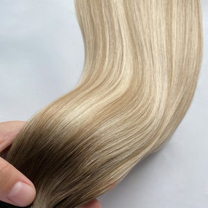 Double Drawn Invisible Hair Extensions Thick <strong>Ends</strong> Balayage Color Virgin Cuticle Genius Weft - Product Image 5