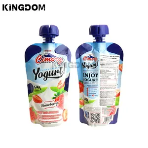 Individueller speziell geformter Standbeutel Auslaufbeutel Plastik-Flüssigkeitsverpackungsbeutel für Fruchtsaft-Getränk