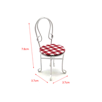 Maison de poupée en forme de sable blanc, table à manger avec quatre chaises, plusieurs modèles, WG011