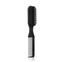Peigne de coupe de cheveux 2 en 1 pour hommes avec logo personnalisé manche de barbier nettoyeur de cou double face