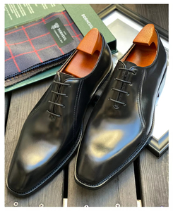 Chaussures Derby en cuir véritable élégantes pour hommes - Chaussures habillées formelles pour affaires, anti-rides et respirantes pour un usage professionnel - Product Image 2