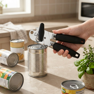 Multifunctional Can Opener & Bottle Opener, Stainless Steel Manual Kitchen Tool with Non-Slip Handle for Commercial <b>Bar</b> & Home - Product Image 3