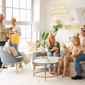 Enseigne néon LED « So Glad You Are Here » pour décoration murale de maison, salon, fête, mariage, chambre d'hôtes, célébration, événement - Product Image 4