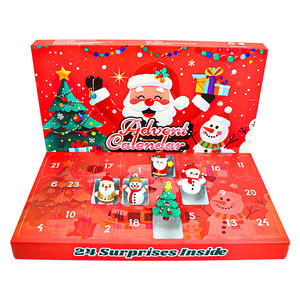 Calendario de Adviento con Sorpresas Navideñas, Llavero con Juguetes de Papá Noel, Muñeco de Nieve y Árbol, Caja Sorpresa para la Cuenta Regresiva Navideña para Niños - Product Image 2