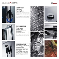 Four à convection électrique commercial haute performance à 10 niveaux pour cuisson vapeur et pâtisserie, idéal pour restaurants et cuisines professionnelles