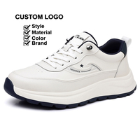 Chaussures de sport pour hommes, mode, haute qualité, blanc et noir, en cuir ultra-fibre, baskets OEM/ODM personnalisées, confort optimal, baskets décontractées
