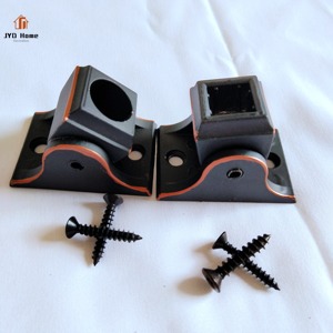JYD ORC 5/8 \ "Balaustre de metal de aluminio zapatos giratorios con tornillos escalera redonda parte al por mayor - Product Image 4