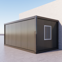 Garage conteneur pliable et portable de 20 pieds avec porte à enroulement préfabriquée pour outils et stockage