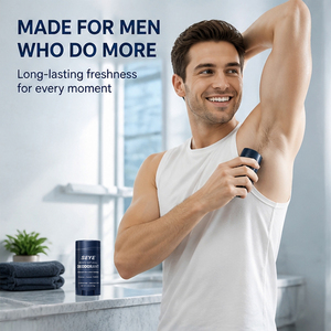Déodorant naturel pour hommes avec arrowroot, charbon et postbiotiques, contrôle avancé des odeurs, sans aluminium, testé dermatologiquement, OEM - Product Image 2